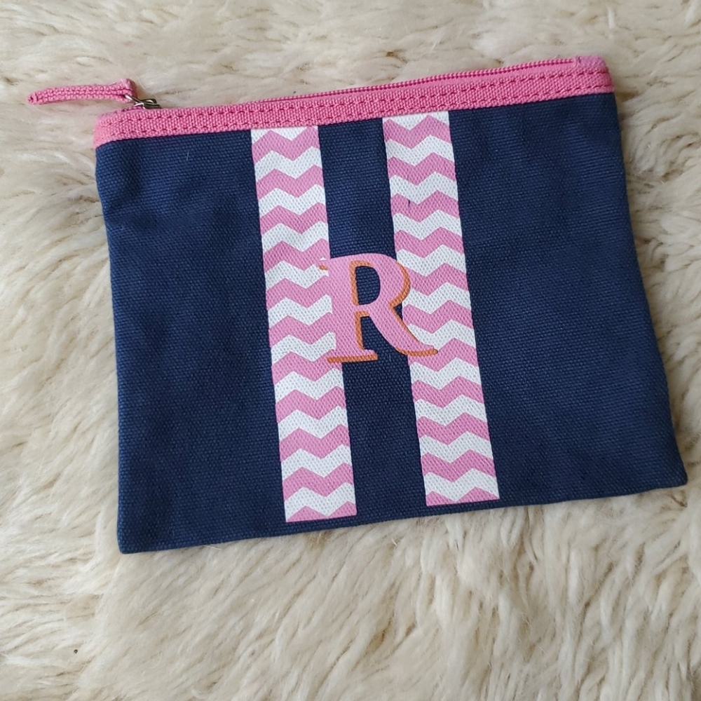 Toss Designs Chevron Stripe Zip Pouch Cosmetic Bag